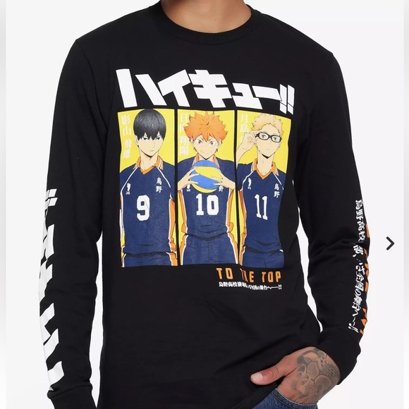 Haikyu!! Anime Volleyball To The Top T-Shirt Black Cotton Tobio Kageyama Small - Picture 8 of 8
